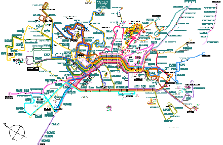 Granada Bus Map