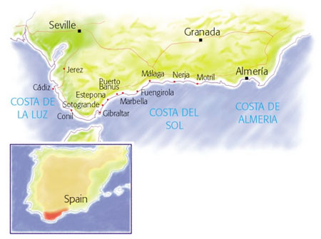 Costa Del Sol Map