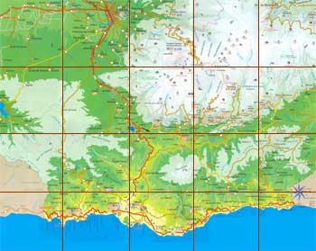 Mapa Costa Tropical