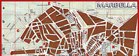 Mapa Marbella norte