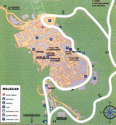 Mojacar Street Map